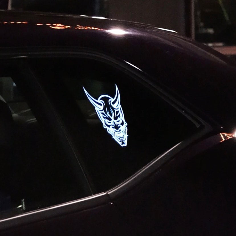 Car Decals - Car Stickers, Demon Mask Car Decal